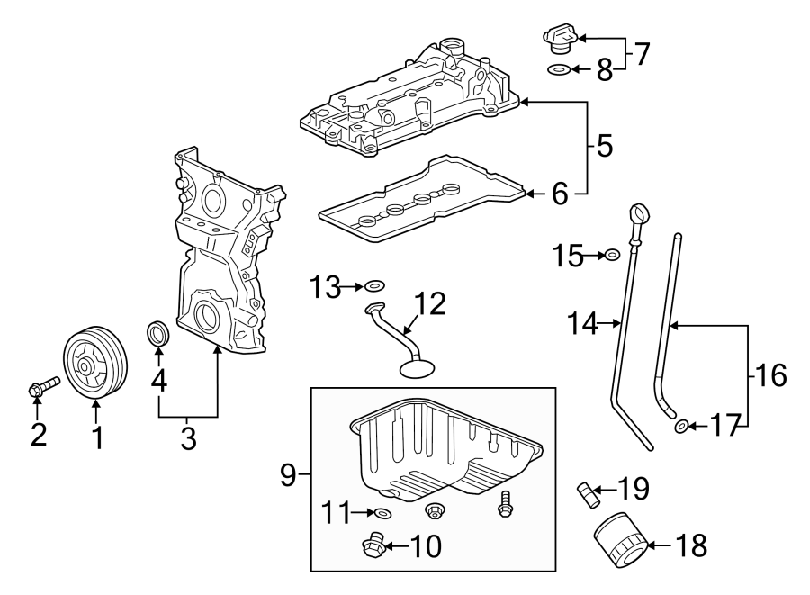 Diagram ENGINE / TRANSAXLE. ENGINE PARTS. for your 1995 Buick Century   