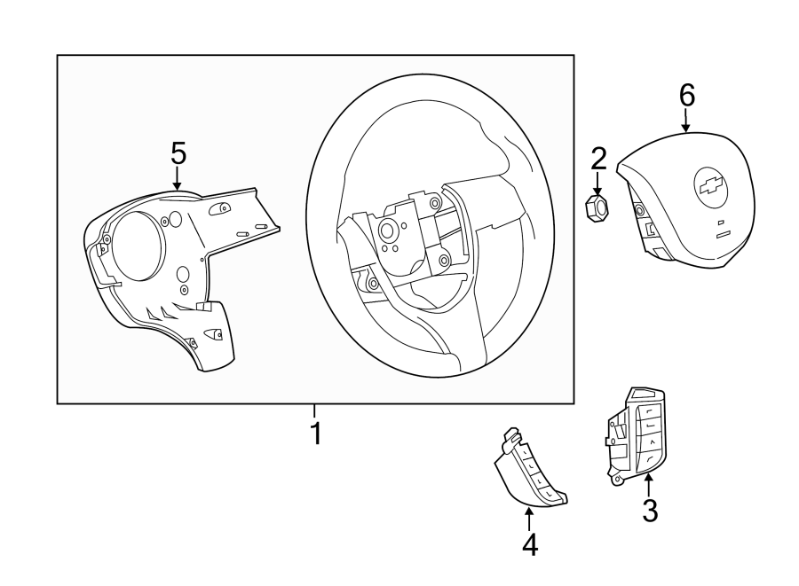 STEERING WHEEL & TRIM.