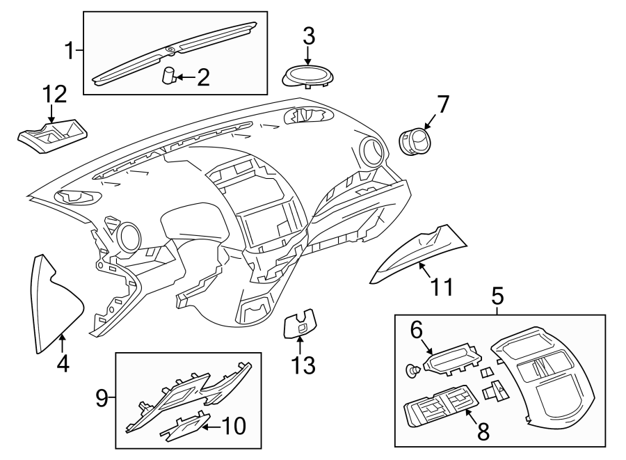 11Rear lamps. Instrument panel components.https://images.simplepart.com/images/parts/motor/fullsize/CW13280.png