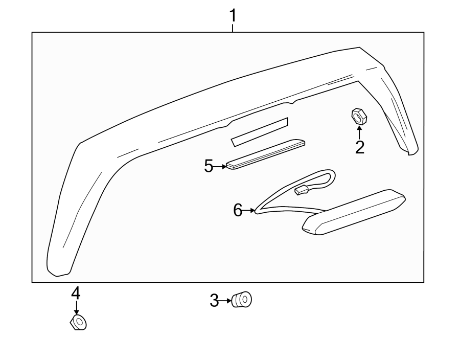 LIFT GATE. SPOILER. Diagram