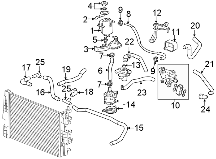 Diagram HOSES & LINES. for your 1996 Chevrolet Blazer Base Sport Utility 4.3L Vortec V6 M/T RWD 