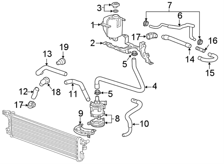 Diagram HOSES & LINES. for your 2021 Chevrolet Camaro LT Coupe 2.0L Ecotec A/T 