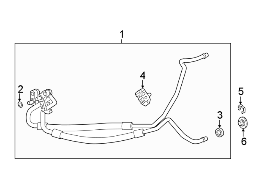 TRANS OIL COOLER LINES. Diagram