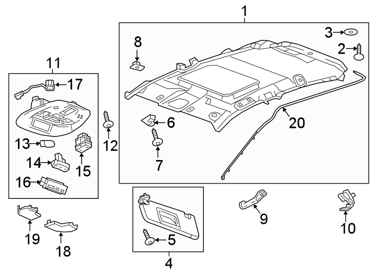 Diagram INTERIOR TRIM. for your Buick Century  