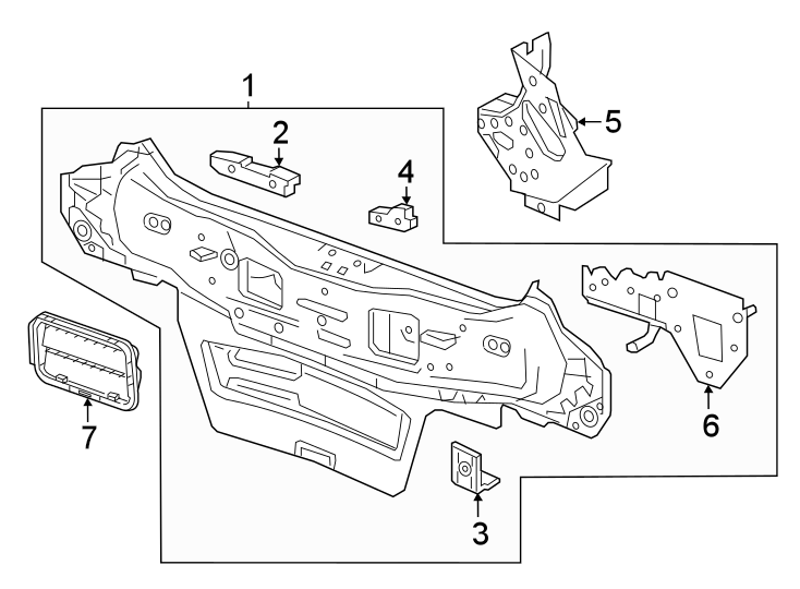 Diagram REAR BODY & FLOOR. for your 2021 Chevrolet Spark 1.4L Ecotec M/T LT Hatchback 