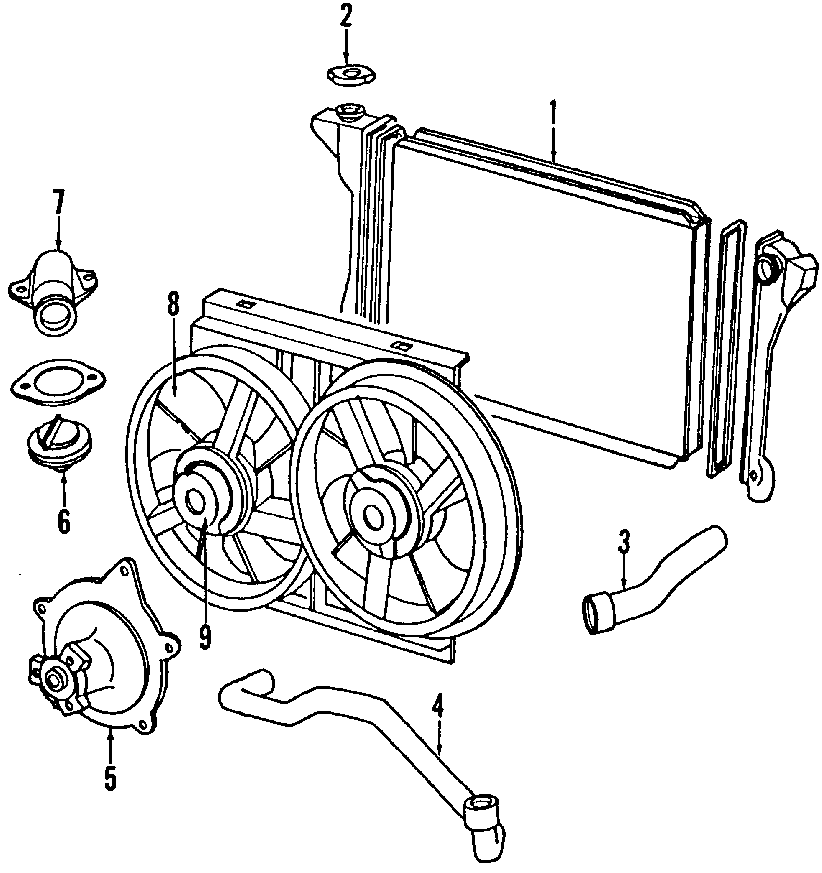 COOLING SYSTEM. COOLING FAN. RADIATOR. WATER PUMP.