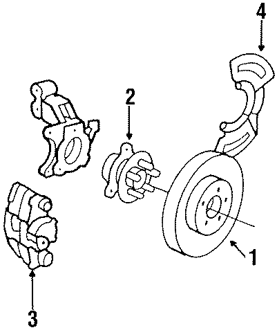 Diagram FRONT SUSPENSION. BRAKE COMPONENTS. for your 2024 Chevrolet Camaro   