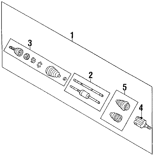 Diagram FRONT SUSPENSION. AXLE SHAFT. for your 2004 Chevrolet Blazer LS Sport Utility  