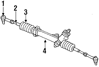 Diagram STEERING GEAR & LINKAGE. for your 2018 Chevrolet Camaro  SS Coupe 