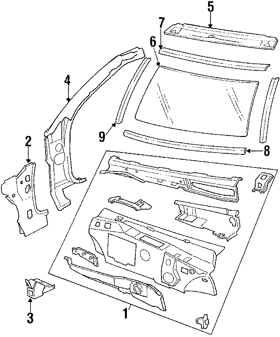 3COWL & WINDSHIELD. WINDSHIELD & COMPONENTS.https://images.simplepart.com/images/parts/motor/fullsize/DA5100.png