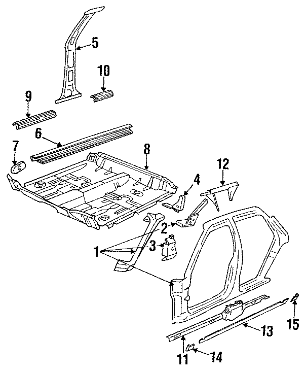 7PILLARS. ROCKER & FLOOR.https://images.simplepart.com/images/parts/motor/fullsize/DA90225.png