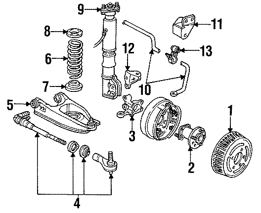 Diagram REAR SUSPENSION. BRAKE COMPONENTS. STABILIZER BAR & COMPONENTS. SUSPENSION COMPONENTS. for your 2011 GMC Sierra 2500 HD 6.0L Vortec V8 A/T RWD SLT Extended Cab Pickup 