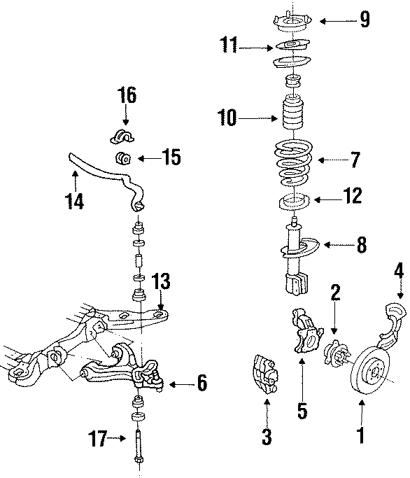 3FRONT SUSPENSION. BRAKE COMPONENTS. STABILIZER BAR & COMPONENTS. SUSPENSION COMPONENTS.https://images.simplepart.com/images/parts/motor/fullsize/DB86070.png