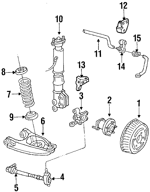 Diagram REAR SUSPENSION. BRAKE COMPONENTS. SUSPENSION COMPONENTS. for your 2016 GMC Sierra 2500 HD 6.0L Vortec V8 FLEX A/T RWD SLE Extended Cab Pickup Fleetside 