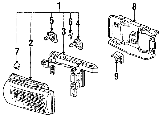 6FRONT LAMPS. HEADLAMP COMPONENTS.https://images.simplepart.com/images/parts/motor/fullsize/DB92050.png