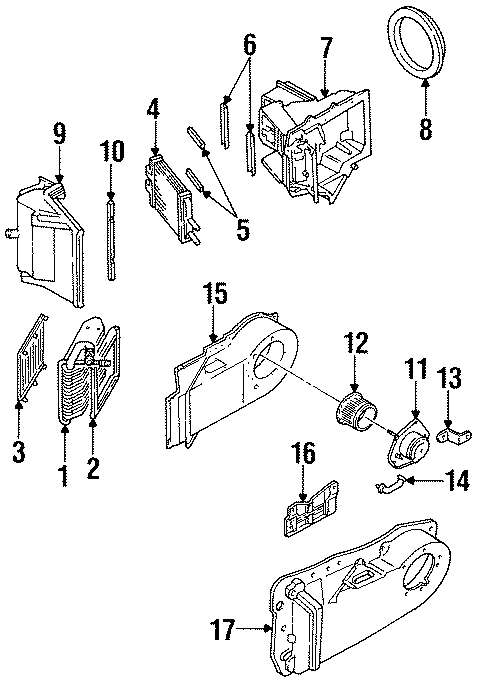 9AIR CONDITIONER & HEATER. EVAPORATOR & HEATER COMPONENTS.https://images.simplepart.com/images/parts/motor/fullsize/DB92085.png