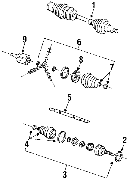 FRONT SUSPENSION. DRIVE AXLES.