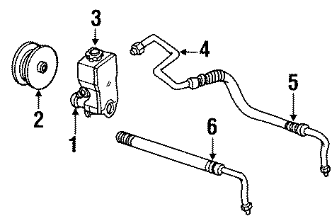 Diagram STEERING GEAR & LINKAGE. PUMP & HOSES. for your 2005 Chevrolet Silverado 1500 Z71 Off-Road Standard Cab Pickup Fleetside  