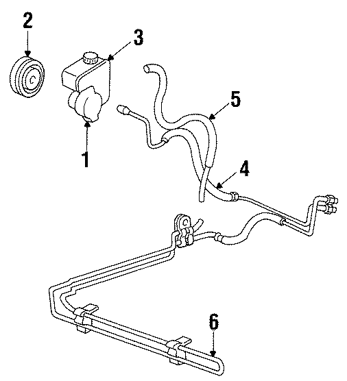 Diagram STEERING GEAR & LINKAGE. PUMP & HOSES. for your 2008 Cadillac Escalade EXT   