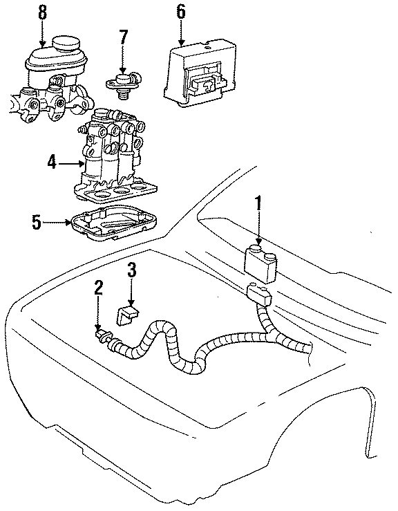 Diagram ELECTRICAL. ABS COMPONENTS. for your 2020 Chevrolet Camaro   