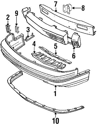 8FRONT BUMPER. BUMPER & COMPONENTS.https://images.simplepart.com/images/parts/motor/fullsize/DC88010.png