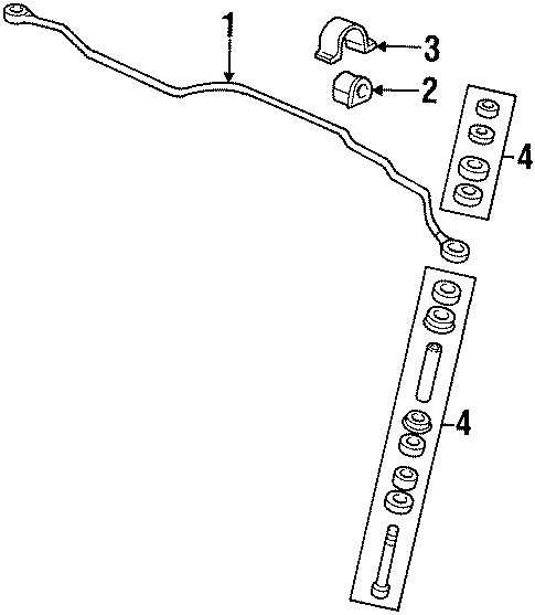 Diagram FRONT SUSPENSION. STABILIZER BAR & COMPONENTS. for your 2012 GMC Sierra 2500 HD 6.6L Duramax V8 DIESEL A/T 4WD WT Extended Cab Pickup 