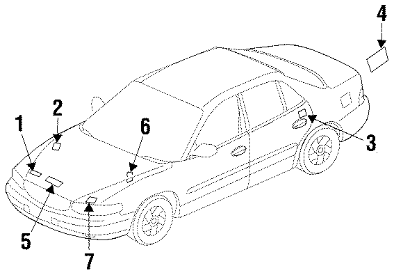 Diagram INFORMATION LABELS. for your 2008 Chevrolet Silverado   