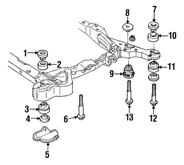 Diagram FENDER. BODY MOUNTING. for your 2002 GMC Envoy SLE Sport Utility 4.2L Vortec 6 cylinder A/T 4WD 