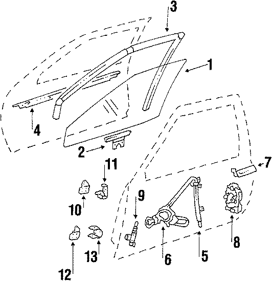 2FRONT DOOR. GLASS & HARDWARE.https://images.simplepart.com/images/parts/motor/fullsize/DE2145.png