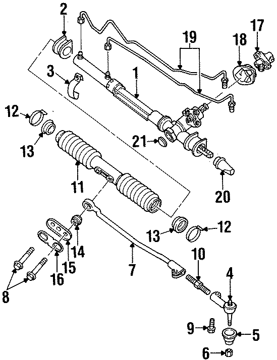 Diagram STEERING GEAR & LINKAGE. for your 2009 GMC Sierra 2500 HD 6.6L Duramax V8 DIESEL A/T RWD SLE Crew Cab Pickup Fleetside 