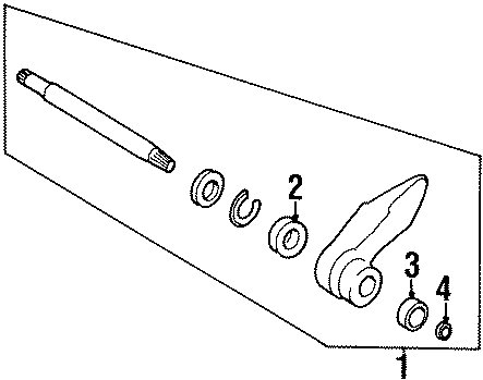 Diagram FRONT SUSPENSION. INTERMEDIATE SHAFT. for your 2012 GMC Sierra 2500 HD 6.6L Duramax V8 DIESEL A/T RWD WT Standard Cab Pickup Fleetside 