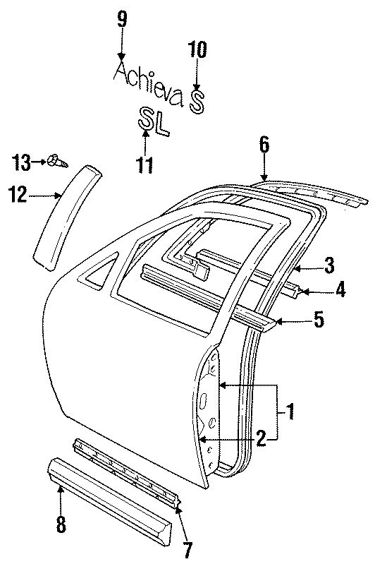 8FRONT DOOR. DOOR & COMPONENTS. EXTERIOR TRIM.https://images.simplepart.com/images/parts/motor/fullsize/DG92240.png
