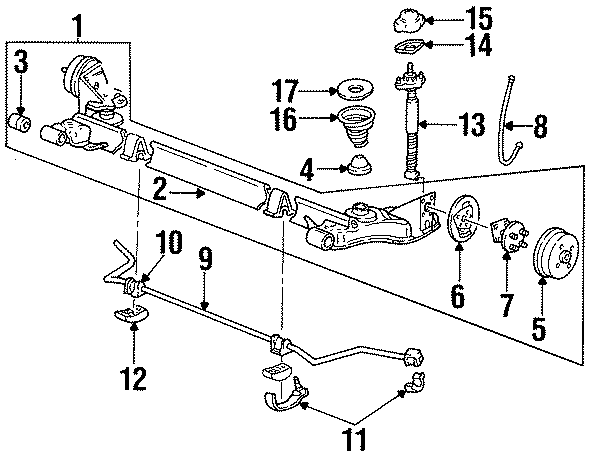 Diagram REAR SUSPENSION. SUSPENSION COMPONENTS. for your 2014 GMC Sierra 2500 HD 6.0L Vortec V8 CNG A/T 4WD WT Standard Cab Pickup 