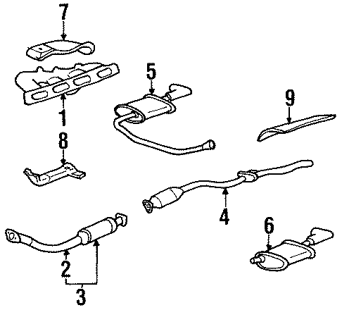 1EXHAUST SYSTEM. EXHAUST COMPONENTS.https://images.simplepart.com/images/parts/motor/fullsize/DG92580.png