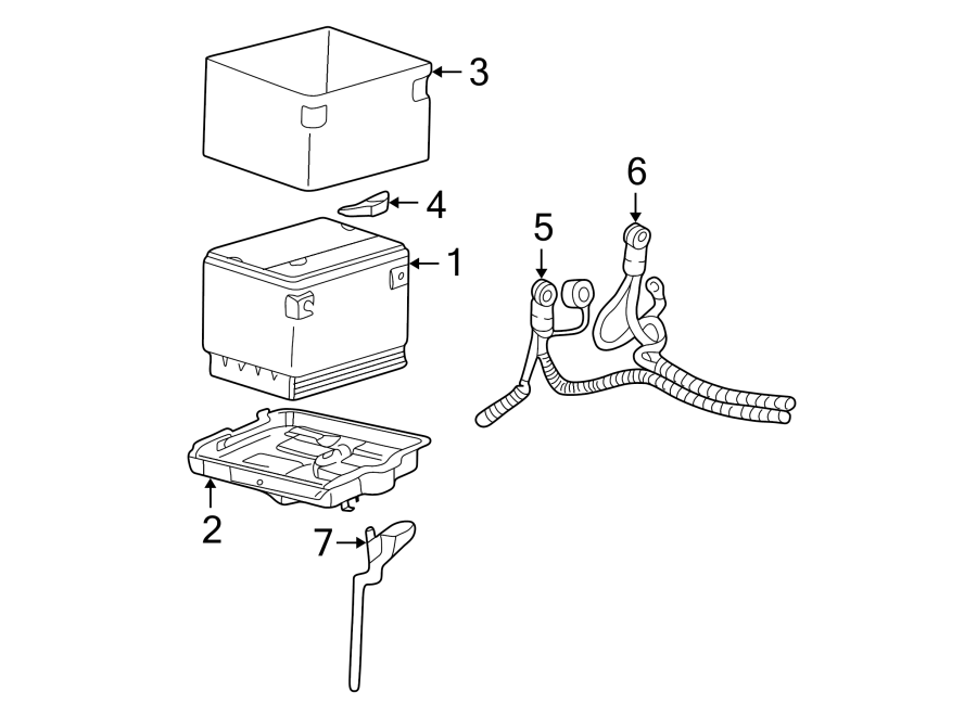 Diagram BATTERY. for your 2018 Chevrolet Equinox  LT Sport Utility 