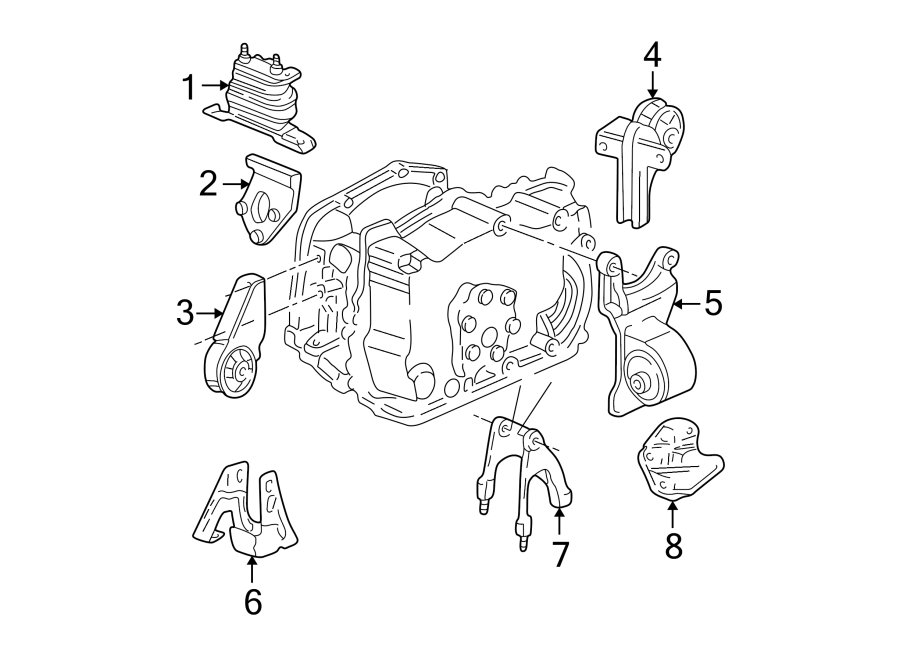 1ENGINE / TRANSAXLE. ENGINE MOUNTING.https://images.simplepart.com/images/parts/motor/fullsize/DG99215.png