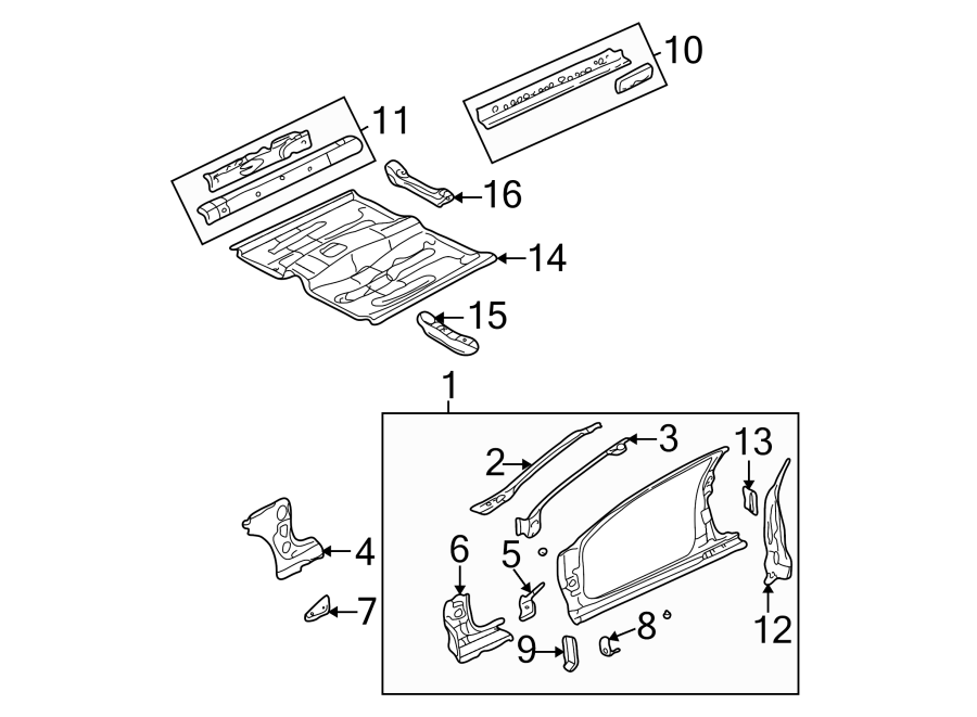 12PILLARS. ROCKER & FLOOR.https://images.simplepart.com/images/parts/motor/fullsize/DG99450.png