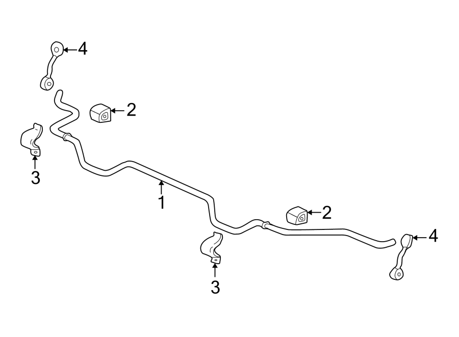 Diagram REAR SUSPENSION. STABILIZER BAR & COMPONENTS. for your 2004 GMC Yukon XL 2500   