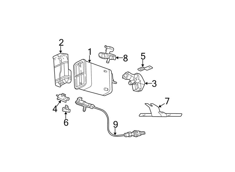 3Emission system. Engine / transaxle. Emission components.https://images.simplepart.com/images/parts/motor/fullsize/DG99725.png