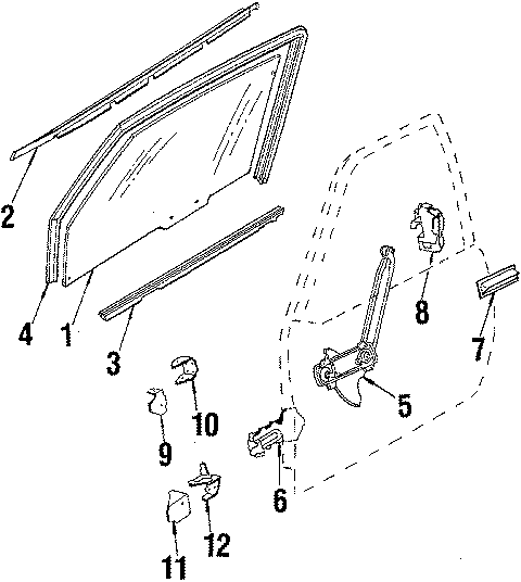 11FRONT DOOR. GLASS & HARDWARE.https://images.simplepart.com/images/parts/motor/fullsize/DH2135.png