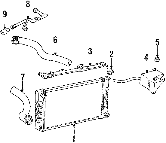 Diagram RADIATOR. for your 2011 Chevrolet Suburban 2500   