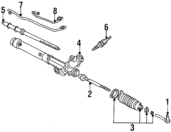 Diagram STEERING GEAR. for your 2015 GMC Sierra 2500 HD 6.6L Duramax V8 DIESEL A/T RWD SLE Standard Cab Pickup Fleetside 