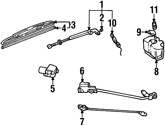 WINDSHIELD. WIPER & WASHER COMPONENTS.