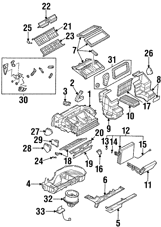 28AIR CONDITIONER & HEATER. EVAPORATOR & HEATER COMPONENTS.https://images.simplepart.com/images/parts/motor/fullsize/DH97072.png