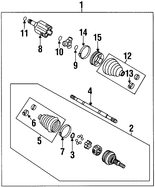 Diagram FRONT SUSPENSION. DRIVE AXLES. for your 2006 Chevrolet Avalanche 1500 LT Crew Cab Pickup Fleetside  