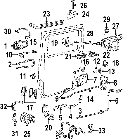 4SIDE LOADING DOOR. LOCK & HARDWARE.https://images.simplepart.com/images/parts/motor/fullsize/DH97365.png