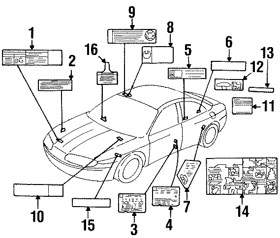 Diagram INFORMATION LABELS. for your 2019 Chevrolet Silverado   