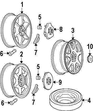 WHEELS. COVERS & TRIM. Diagram