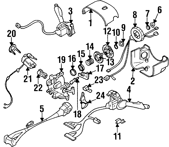 12STEERING COLUMN. HOUSING & COMPONENTS. SHROUD. SWITCHES & LEVERS.https://images.simplepart.com/images/parts/motor/fullsize/DM95400.png