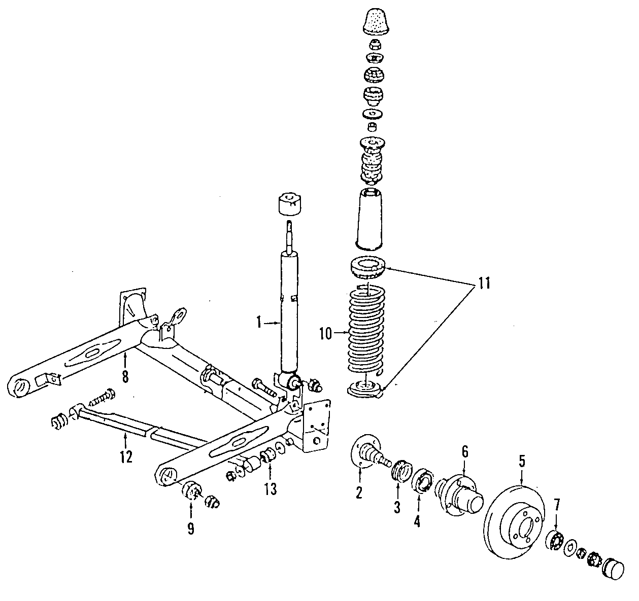 11REAR SUSPENSION. REAR AXLE. STABILIZER BAR. SUSPENSION COMPONENTS.https://images.simplepart.com/images/parts/motor/fullsize/E255265.png